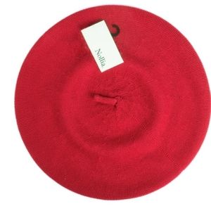 Bundle:  Ladies Red 100% cotton beret with sorority brooch/pin.